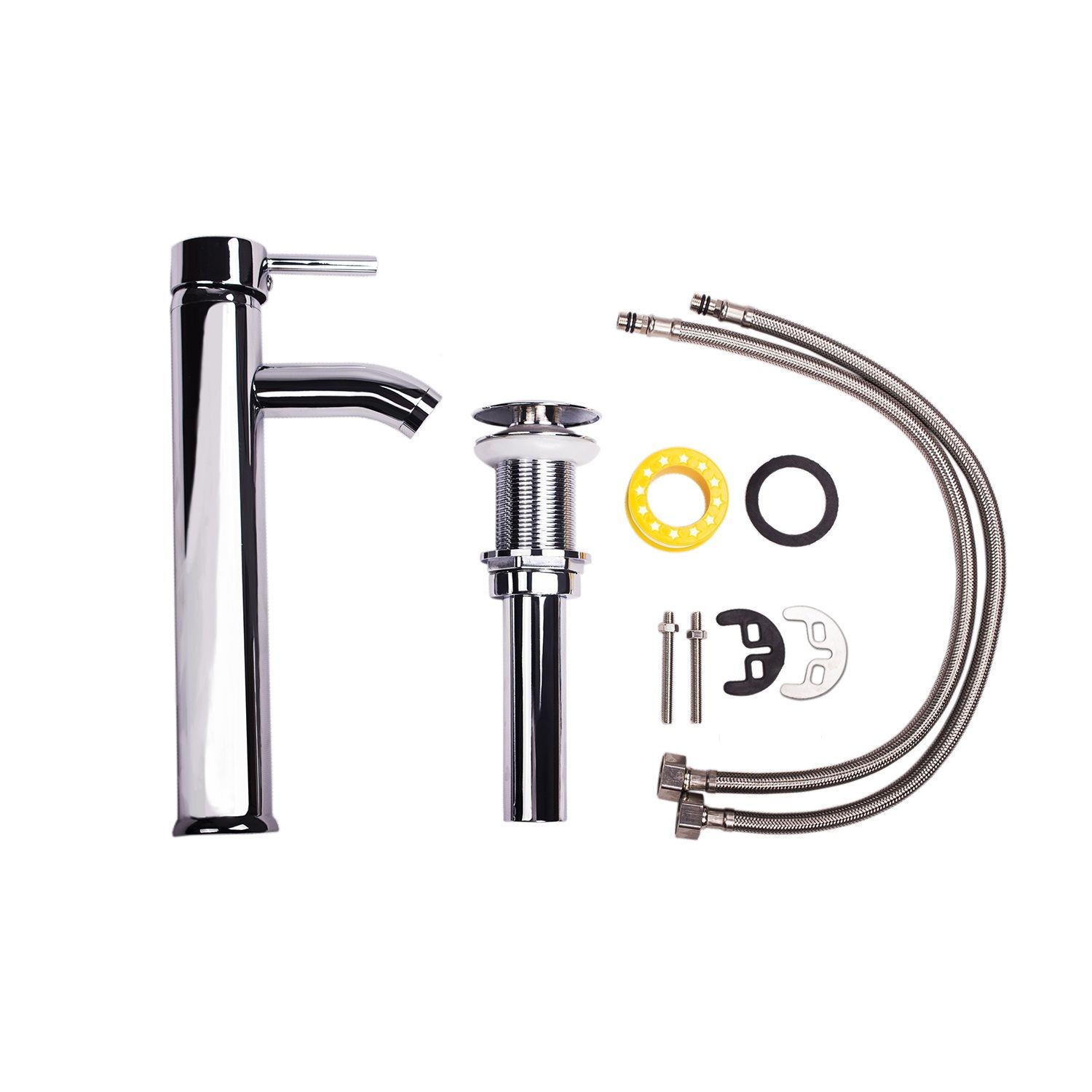 Tuscany Oval Bathroom Glass Sink with Chrome Faucet